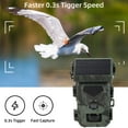 thumbnail image 4 of Solar Powered Trail Camera, Wildlife Camera Easy Install IR Night Vision  for Outdoor, 4 of 7