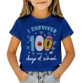 thumbnail image 5 of UACY 100 Days of School Shirt for Kids Boys Girls Funny 100th Day of School Toddler Graphic Short Sleeve T-Shirt, 5 of 6