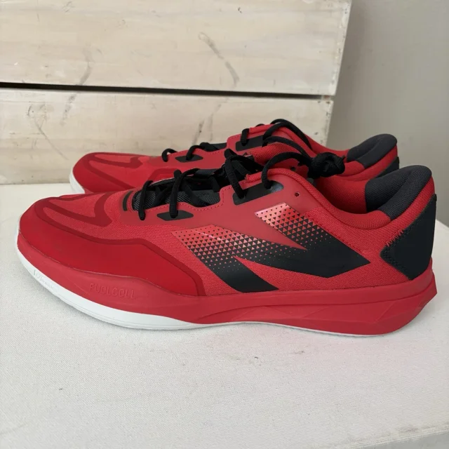 New Balance Men’s 14 D FuelCell 796 V4 Tennis Shoes Red Pickelball Sneaker BB