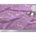 thumbnail image 3 of Soimoi Georgette Viscose Tissu Feuilles & Azalée Tissu Imprimé Floral par la Cour 42 Pouces de Large, 3 of 3