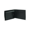 Black Leather Mens Wallet With Snap Picture Pocket