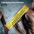 thumbnail image 2 of PENGXIANG Boucle Design Amovible Anti-Dérapant Poignée Résistance Poitrine Expander 5 Latex Tube Ressort Poitrine Exercise Accessoire de Fitness, 2 of 10