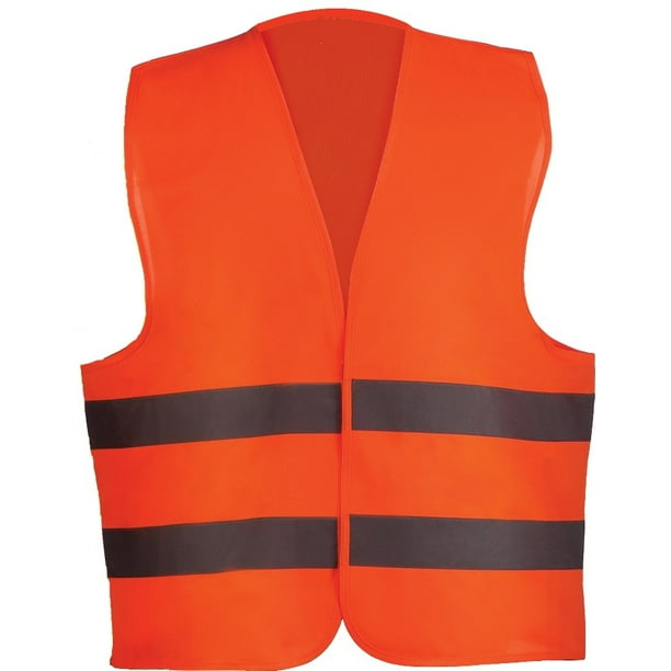 50 ULTRA Reflective Orange Safety Vest With Reflective Stripes 100% ...