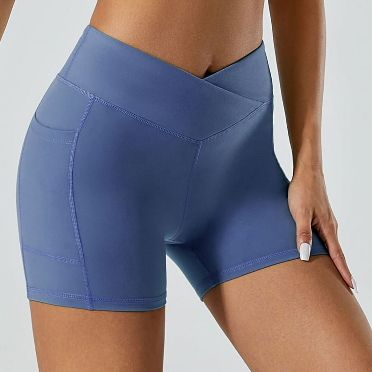 Womens Crossover Biker Shorts 5