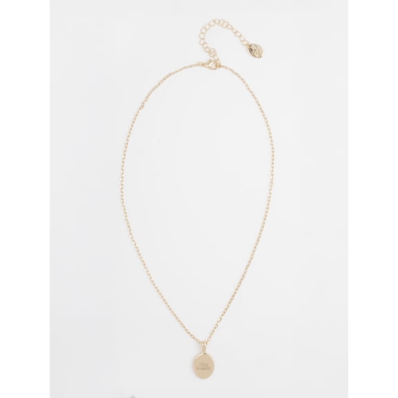 Time and Tru Women's Goldtone Kind Human Pendant Necklace