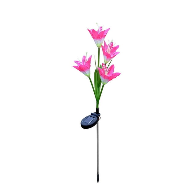Lámpara decorativa solar LED para césped, lámpara de flor de simulación, lámpara de pie para patio