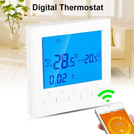 WiFi Thermostat,Zerone Programmable WiFi Wireless Heating Thermostat Digital LCD Screen App