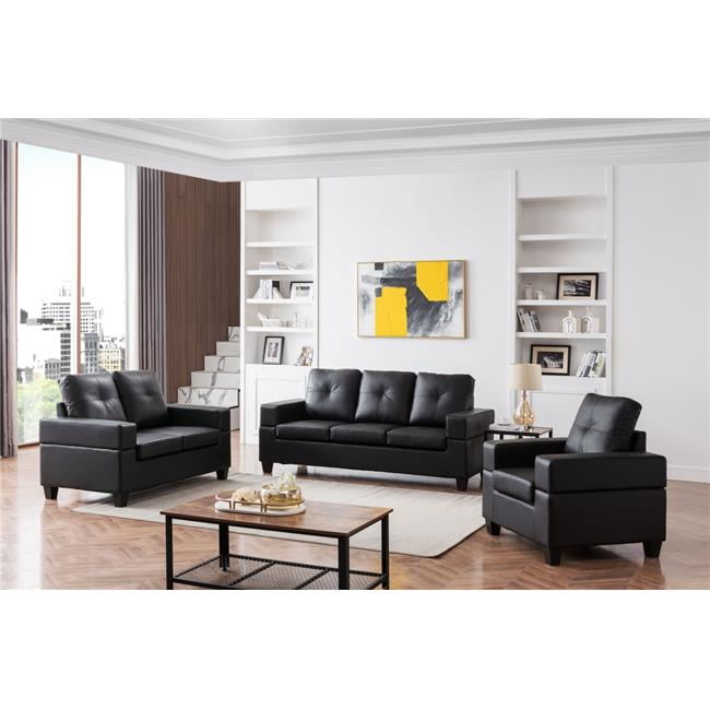 Kings Furniture 2056BLS Boutwell Sofa, Black