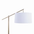 thumbnail image 6 of Grandview Gallery 69” Task Floor Lamp Plated Gold w/ Off-White Shade for Living Room, Study and More, 6 of 11