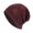 Wine, variant on Unisex Outdoor Beanie Plush Lined Warm Knit Hat for Cold Weather Activities