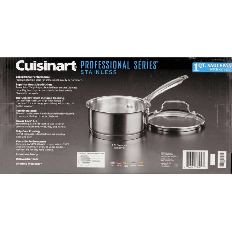 Cuisinart® 1 1/2 Quart Saucepan w/ Cover Stainless 4 Per Case Price Per Each