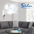 thumbnail image 6 of Canddidliike Oscillating Wall Mount Household Fan with Adjustable Tilt, 1 Pack White, 6 of 6