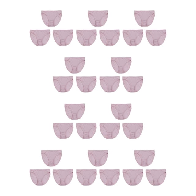 Bragas de Seda de morera Minnieouse 3 piezas tiro medio gris rosa