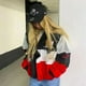 thumbnail image 3 of Otoño Invierno nueva tendencia de moda artículo hombres mujeres impreso motocicleta Chaqueta de algodón hombres mujeres chaqueta suelta Chaqueta de algodón mantener caliente, 3 of 5