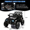 thumbnail image 3 of Garvee 12V Ride on Truck Car with Remote Control, Ride-On Toys Gift for Kids with 3 Speeds, Suspension, LED Lights, Music, Electric Car for Toddlers 2-7 Ages, 3 of 7