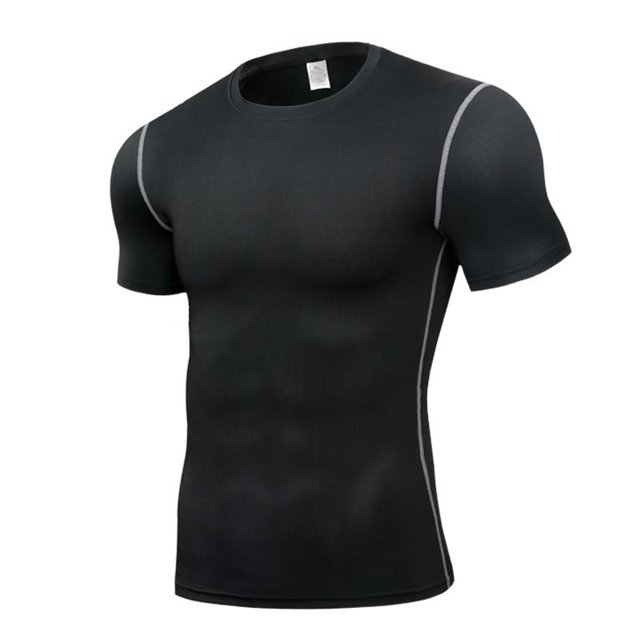 ZHAOCHENG Ropa de fitness para hombre, baloncesto, entrenamiento básico, mallas deportivas de verano, elásticas, transpirables, para correr, de secado rápido, de manga corta