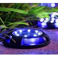 thumbnail image 2 of LINLIN Solar Garden Lights Outdoor, 4 Pack 8LED Solar Lawn Lamp, Outdoor Waterproof Lighting Decoration Stainless Steel Buried Lamp Path Lights Landscape Lights, 2 of 8