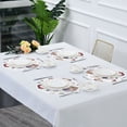 thumbnail image 5 of 15.4" Round Placemat Set of 1 Polyester Fabric Place Mats Non-Slip Dining Kitchen Table Mats for Kitchen Party Decor Houses and Trees, 5 of 5