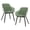 Green, variant on Plastic Chair Dining Room Chair Tub Armchair Stacking Chair for School Conference Activities,Student Desk Chair Ergonomic Backrest Modern Patio Chair for Party
