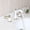 White, variant on White Brass 3 Pcs Swivel Bathroom Bathtub Basin Deck Mount Faucet Stream Deck Mounted Basin Mixer Tap Black