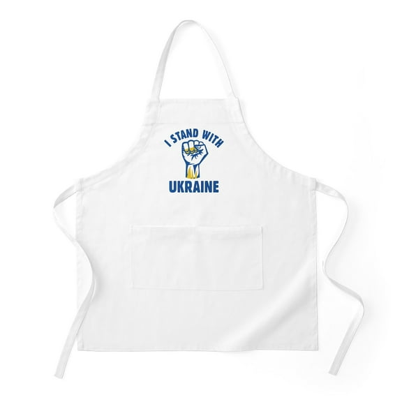 CafePress - I Stand With Ukraine - Kitchen Apron with Pockets, Grilling Apron, Baking Apron
