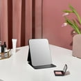 thumbnail image 1 of Portable Makeup Mirror, Usavan Modern Folding Desktop Beauty Mirror with Clear Reflection, Compact Travel Size PVC Vanity Mirror for Home Office Travel, 1 of 6