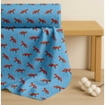thumbnail image 4 of Soimoi Blue Cotton Poplin Fabric Fox Animal Print Fabric by the Yard 56 Inch Wide, 4 of 7