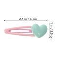 thumbnail image 2 of TEHAUX 10-Pack Heart-Shaped Hair Barrettes for Women and Girls, Clips for Daily Wear and Special Events, 2 of 6