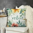 thumbnail image 2 of YINGXI Throw Pillow Cover, Leaves Summer Holiday Party Cushion Case for Sofa Couch 18x18in, 2 of 5