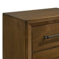 thumbnail image 3 of New Classic Furniture Ballard Wood 2-Drawer Nightstand in Walnut Brown, 3 of 7