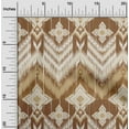 thumbnail image 2 of oneOone Velvet Brown Fabric Asian Ikat Sewing Fabric By The Yard Printed Diy Clothing Sewing Supplies 58 Inch Wide, 2 of 4