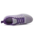 thumbnail image 2 of Cathalem Sneaker Wedges Shoes for Women Fashion Mesh Comfortable Shoes Up Lace Work Women's Max Cushioning Wide Sneaker Purple 6.5, 2 of 4