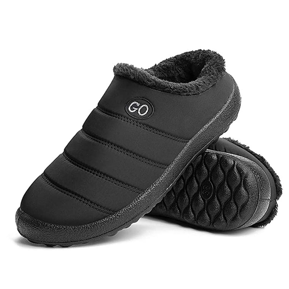 Womens Comfortable Memory Foam Slippers boots Winter Plush Fleece Lined