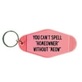 thumbnail image 4 of You Can't Spell Homeowner Without Meow Motel Style Keychain in Pink, 4 of 6