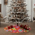 thumbnail image 6 of Kll Vector Mexican Otomi Style Bright Christmas Tree Skirt 36",Party Decorations Farmhouse For Christmas Decorations Holiday Party, 6 of 8