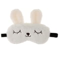 thumbnail image 2 of Conejo de peluche con forma de ojo de animal, ideal para dormir, como recuerdo de fiesta o regalo. Blanco, 2 of 8