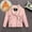 Pink, variant on Girls Boys Leather Jacket Coats Solid Zipper Pockets Long Sleeve Leather Coats Windproof Water Proof Collar Pleated Tops Clothes Kids Boys Thick Fall Jacket Outwear Black 2-3 Years
