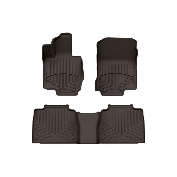 WeatherTech FloorLiner HP Custom Fit Floor Mats compatible with Mercedes GLE-Class, GLE SUV, AMG GLE 63 S SUV, AMG GLE 53 SUV - 1st & 2nd Row, Cocoa
