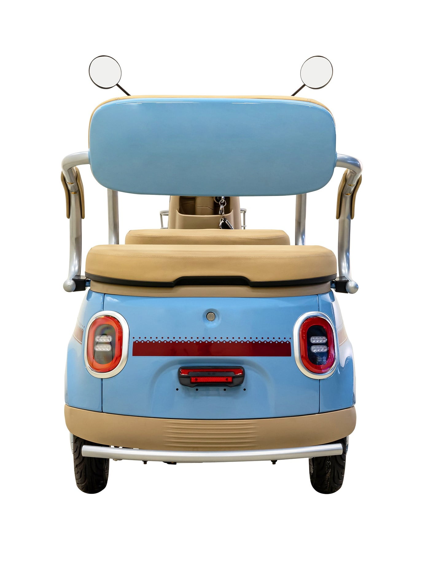 Massimo MGC E-Trike 3-Wheel Electric Cart – 17 MPH, 2-Seater Adult Scooter – Blue