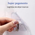 thumbnail image 4 of Ganchos Adhesivos Transparentes Reutilizables Resistente al Agua y Aceite, 4 of 8
