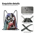 thumbnail image 4 of Goofa The Nightmare Before Christmas Print Drawstring Backpack Bag Sport Gym Sackpack Cinch Bags Drawstring Bags Draw String Sport Bag-Small, 4 of 6