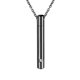 thumbnail image 2 of Collar con urna conmemorativa duradera, dije para cremación, joyería, regalos, impermeable, moda Negro sin Cadena, 2 of 9