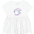 thumbnail image 3 of Inktastic Lil Sis Unicorn Little Sister Girls Baby Dress, 3 of 5