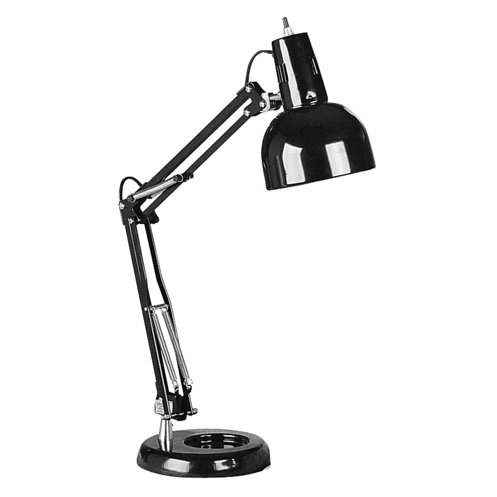 Lite Source Flex Incandescent Desk Lamp Black