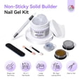thumbnail image 3 of SAVILAND Solid Builder Nail Gel - 60g/2.02oz Non-Sticky 3D Nail Gels Sculpting Gel for Art Hand Carving Glue Extension with Sequins Chrome Powder DIY Nails Art Salon Home, Beginner Friendly, 3 of 8
