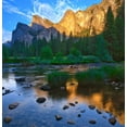 thumbnail image 2 of Miller, Anna 15x15 Gold Ornate Wood Framed with Double Matting Museum Art Print Titled - Merced River-Yosemite National Park-California-USA, 2 of 4