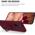 thumbnail image 3 of Compatible with Samsung Galaxy s20 FE Case, S20 FE Case, Silicone Soft Gel Rubber Bumper Shockproof Anti-Scratch Protective Case Cover with Ring for Samsung Galaxy s20 FE 4G/5G-Wine Red, 3 of 7