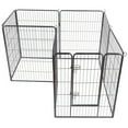 thumbnail image 4 of Gymax 40'' 8 Metal Panel Heavy Duty Pet Playpen Dog Exercise Pen Cat Fence Safety Gate, 4 of 9