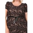 thumbnail image 5 of Women's Plus Size Lace Short Sleeve Party Midi Dress, 5 of 5