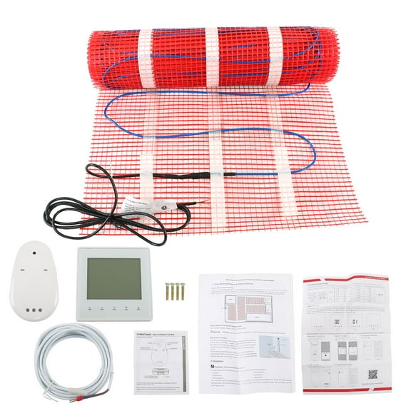 LABLT Tile Heating Mat Kit 120v 30sqft Electric Radiant Floor Heating System